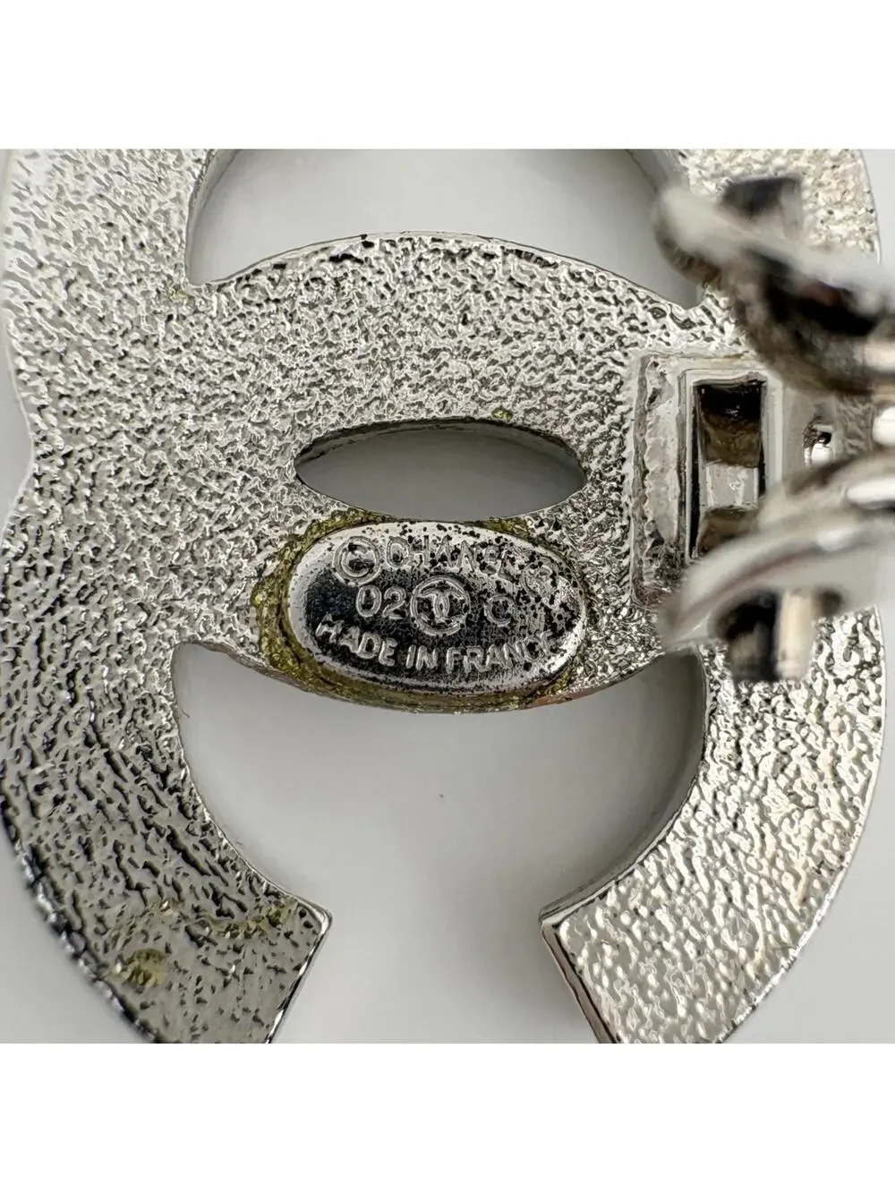 Chanel Cc Logo Clip-On Earrings Silver- #327523C64B